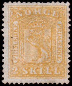 Norway Scott 6 (1863) Mint H VF OG, CV $750.00 J