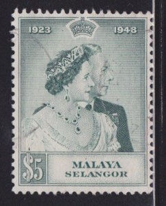 Malaya-Selangor 75 VF light cancel scv $ 35 ! see pic !