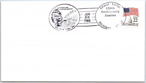 US SPECIAL EVENT COVER PICTORIAL CANCEL 150th ANNIVERSARY OF GRAND LEDGE MI 1986