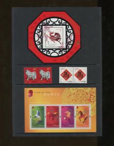 Canada 2002 Year of the Horse New Year Commemorative Stamps Decorative Folder