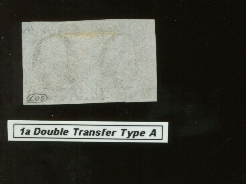 1 Franklin Used Pair Pos 79-80R1 Type A Double Transfer with PSE Cert (Bz 450)