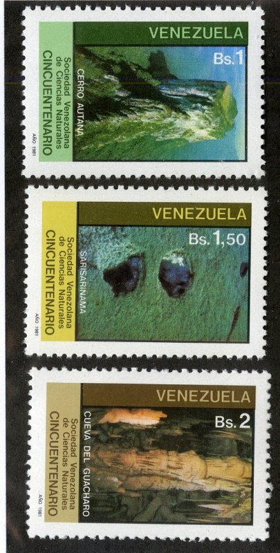 VENEZUELA 1255-7 MNH SCV $2.05 BIN $1.00 SCIENCE