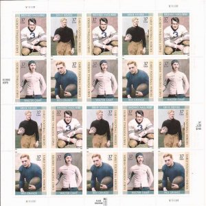 US Stamp - 2003 Early Football Heroes - 20 Stamp Sheet #3808-11