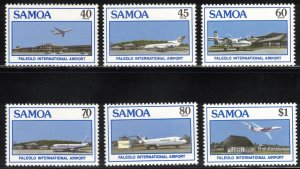 SAMOA 1988 Faleolo Airport; Scott 711-16; MNH