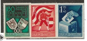 Austria B269-B271 Set. Mint Hinged