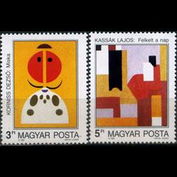 HUNGARY 1989 - Scott# 3209-10 Paintings 3-5f NH