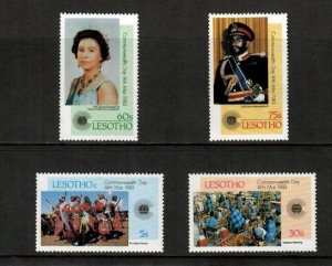 Lesotho 1983 - Commonwealth Day - Set of 4 Stamps - Scott #394-7 - MNH