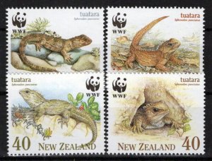 New Zealand 1023-1026 MNH Lizards Reptiles ZAYIX NZES0024M