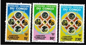 Congo # 780-782, Congress of African Scientists, Mint NH, 1/2  Cat.