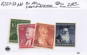 GERMANY  B327-30  (2)  MNH    30 PF signed Schlegel