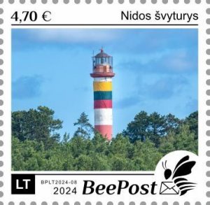 BEEPOST LITHUANIA - 2024 - Nida Lighthouse - Perf Single Stamp-MNH-Private Issue