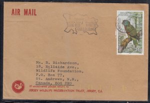 Jersey - Jan 7, 1985 Airmail Cover to Canada