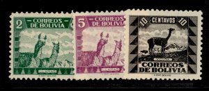 Bolivia #251, 253-4  Multiple