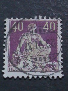 ​SWITZERLAND-1908- SC#136 114 YEARS OLD- HELVETIA USED- WE SHIP TO WORLD WIDE