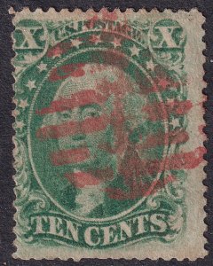 #33 Used, Fine+, Magenta grid cancel (CV $190 - ID37208) - Joseph Luft