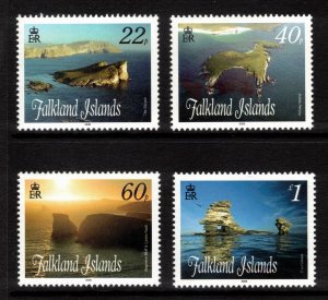 FALKLAND ISLANDS 2008 Islands & Rocks; Scott 969-72, SG 1112-15; MNH