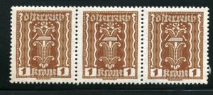 AUSTRIA - SC #251 - Mint NH STRIP OF 3 - 1922 - Item Austria069