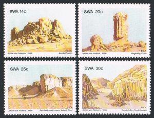 South West Africa 566-569, MNH. Michel 588-591. Rock formations, 1986.