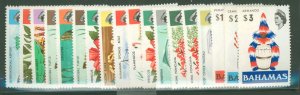 Bahamas #313-330 Unused Single (Complete Set)