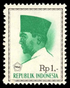 INDONESIA Sc 680 VF/MNH - 1966 1.0r President Sukarno