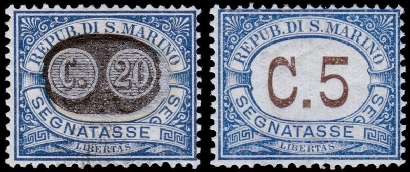 San Marino Scott J40, J61 (1931, 1939) Mint LH VF