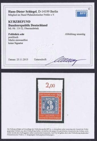 West Germany,100 Years of German Stamps,20 Pf orangered