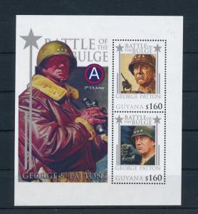 [81184] Guyana 2010 WWII Ardennes offensive General George Patton Sheet MNH