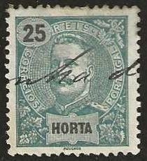 Horta, 19, used, pen cancel ,  1897. (F374)