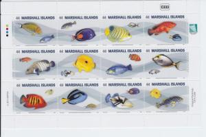 2011 Marshall Islands Fish of the Pacific MS12  (Scott NEW)