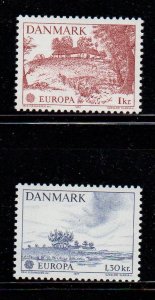 Denmark Sc 600-1 1977 Europa stamp set mint NH