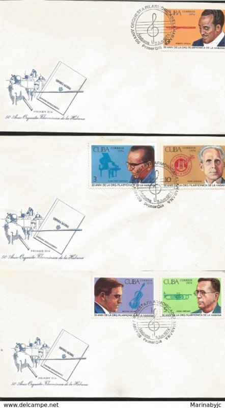 J) 1974 CARIBE, 50th ANNIVERSARY OF THE HAVANA FILARMONIC ORCHESTRA, CESAR PEREZ