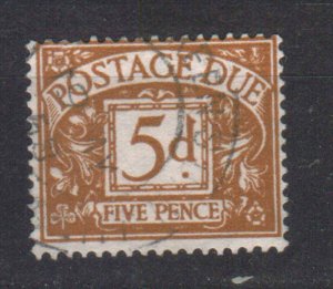 GB STAMP 1954 POSTAGE DUE 5d, Mi.#43, USED