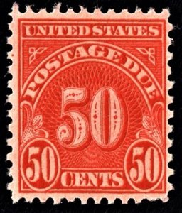 US J86 MNH VF 50 Cent Postage Due Perforated 11 X 10-1/2