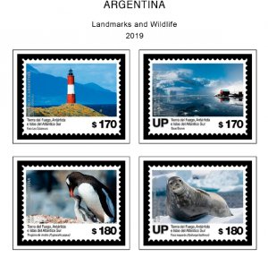 COLOR PRINTED ARGENTINA 2011-2020 STAMP ALBUM PAGES (81 illustrated pages)