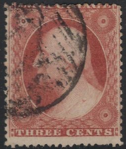 US Scott # 26 3 Washington Used - Partial Paid