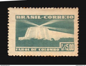 1946 Brazil Columbus lighthouse building lechtrum mlh stamp * Michel #693 €...