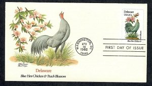 1960 Delaware Birds and Flowers Unaddressed Fleetwood FDC