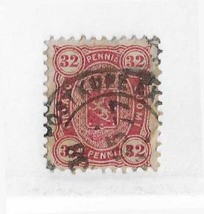 Finland Sc #23   32 red used  with dated CDS VF