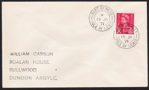 GB SCOTLAND 1971 cover PORT OF NESS / ISLE OF LEWIS  cds...................A8993