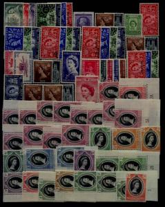 British com. MNH lot Coronation-53, 74v