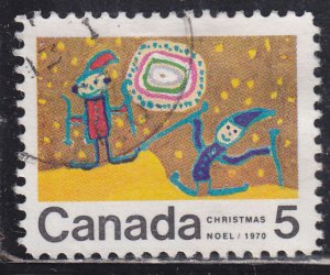 Canada 522 Children Skiing 5¢ 1970