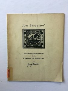 Argentina - Los Barquitos, the first issue of Buenos Aires. Buhler 1955