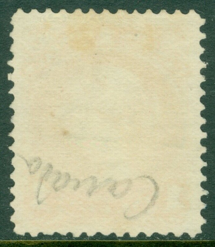 EDW1949SELL : CANADA 1869 Sc #23a Deep Orange. Used. Registered cancel Cat $260.