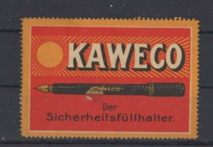 Germany- Advertising Stamp - Kaweco Fountain Pens - NG