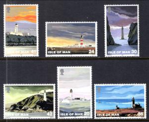 Isle of Man 666-671 Lighthouses MNH VF