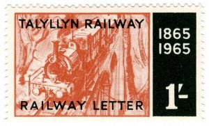 (I.B) Talyllyn Railway : Letter Stamp 1/-