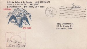 United States A.P.O.'s Soldier's Free Mail 1945 U.S. Army, A.P.O. 537 Dijon, ...