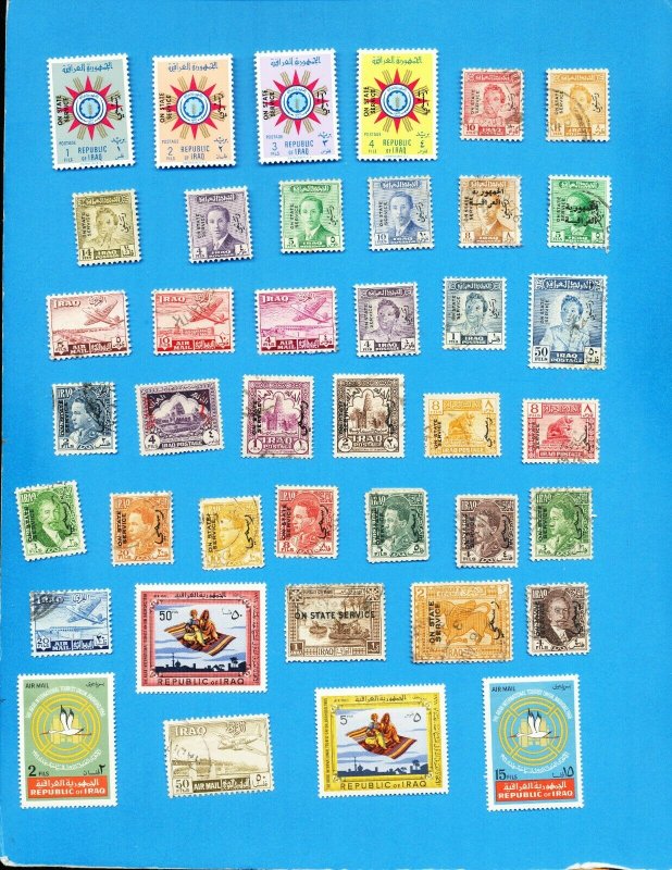 IRAQ - Scott C1 // C18 & O2 // O202 - Airs & Officials - used & unused - 1949-66