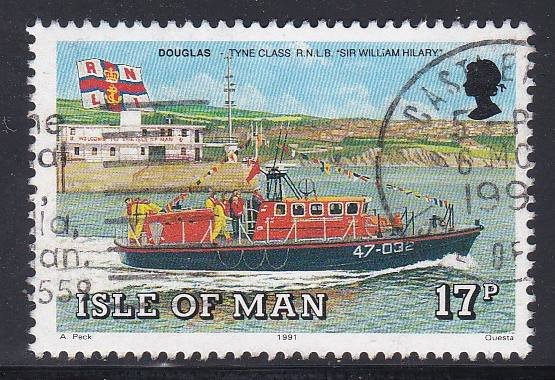 Isle of Man #463 F-VF Used Sir William Hillary Lifeboat