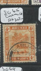 BRUNEI (PP1701B)  4C  SG 64   LABUAN CANCEL   VFU 